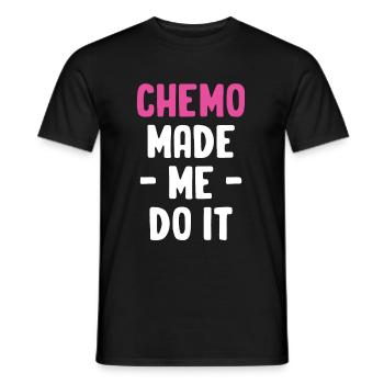 Chemo made me want to make it funny. - Men's T-Shirt - black - Front - AI Model Male 178 light (178cm)