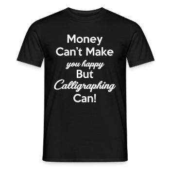 L’argent ne peut pas vous rendre heureux, mais - T-shirt homme - noir - Devant - AI Model Male 178 light (178cm)
