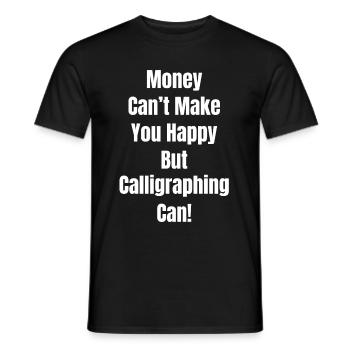 L’argent ne peut pas vous rendre heureux, mais - T-shirt homme - noir - Devant - AI Model Male 178 light (178cm)