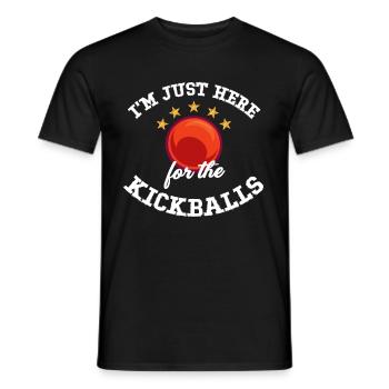 I'm just here for the - Men's T-Shirt - black - Front - AI Model Male 178 light (178cm)
