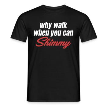 Warum Gehen, Wenn Sie Sich Hangeln Können Lustige - Männer T-Shirt - Schwarz - Vorne - AI Model Male 178 light (178cm)