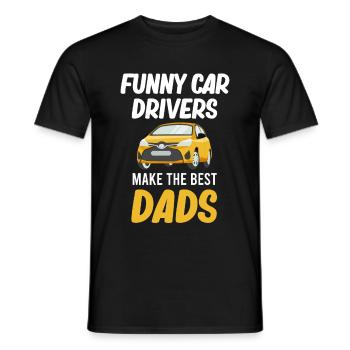 Lustige Autofahrer Machen Die Besten Väter - Männer T-Shirt - Schwarz - Vorne - AI Model Male 178 light (178cm)