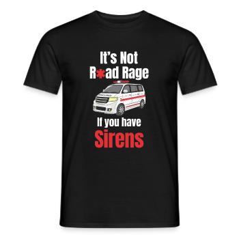 Ce n’est pas un ambulancier enragé - T-shirt homme - noir - Devant - AI Model Male 178 light (178cm)