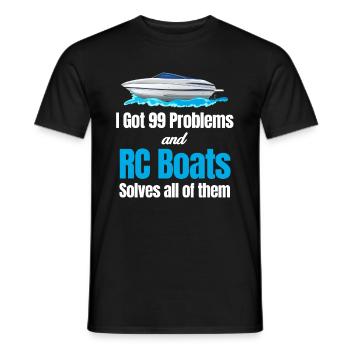 J’ai 99 problèmes et rc boot les résout tous - T-shirt homme - noir - Devant - AI Model Male 178 light (178cm)