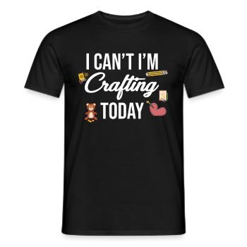 I can't, I'm making pottery today - Men's T-Shirt - black - Front - AI Model Male 178 light (178cm)