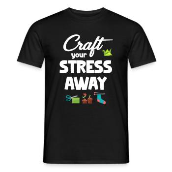 Stellen Sie Ihre Stressfreie Keramik Her - Männer T-Shirt - Schwarz - Vorne - AI Model Male 178 light (178cm)