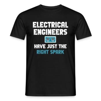 Electrical engineers have just the right thing - Men's T-Shirt - black - Front - AI Model Male 178 light (178cm)