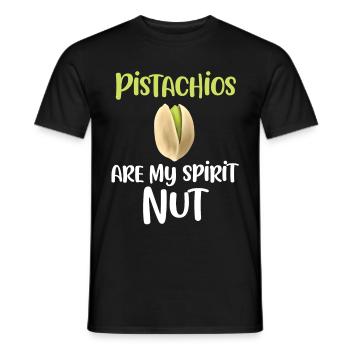 Les pistaches sont à moi - T-shirt homme - noir - Devant - AI Model Male 178 light (178cm)