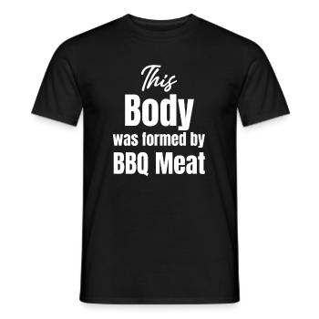 Cet organisme a été créé par - T-shirt homme - noir - Devant - AI Model Male 178 light (178cm)
