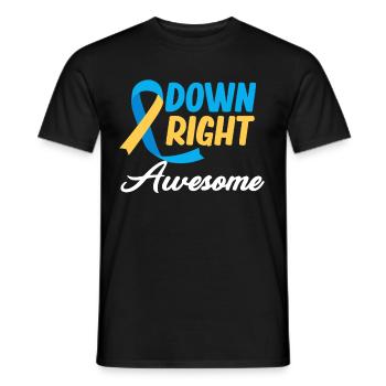 Autisme génial du syndrome de Down - T-shirt homme - noir - Devant - AI Model Male 178 light (178cm)
