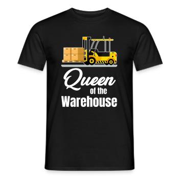 Königin Der Lagerhaus-gabelstaplerfahrerin - Männer T-Shirt - Schwarz - Vorne - AI Model Male 178 light (178cm)