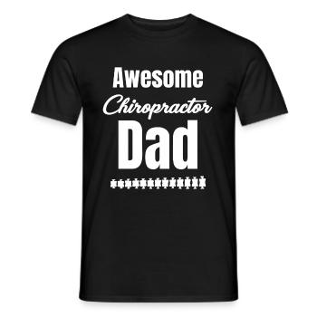 Großartiger Chiropraktiker Papa Papa Körperliche - Männer T-Shirt - Schwarz - Vorne - AI Model Male 178 light (178cm)