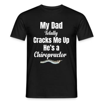 My father completely upsets me, he's a - Men's T-Shirt - black - Front - AI Model Male 178 light (178cm)