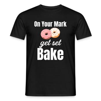 Ready, bake! Culinary bread - Men's T-Shirt - black - Front - AI Model Male 178 light (178cm)