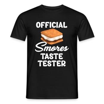 Offizieller Smores-geschmackstester S'more Lovers - Männer T-Shirt - Schwarz - Vorne - AI Model Male 178 light (178cm)