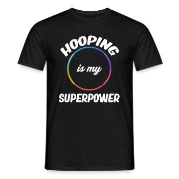 Hooping Is My Superpower Jugglers Gymnastics With - Men's T-Shirt - black - Front - AI Model Male 178 light (178cm)