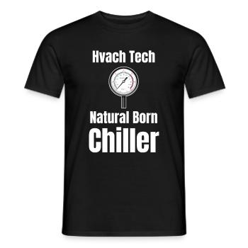 Hvac Tech Technician - Men's T-Shirt - black - Front - AI Model Male 178 light (178cm)