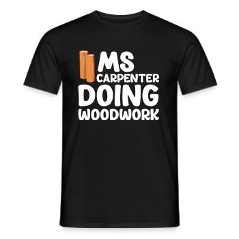 Königin Der Handjobs Zimmermann Heimwerker - Männer T-Shirt - Schwarz - Vorne - AI Model Male 178 light (178cm)