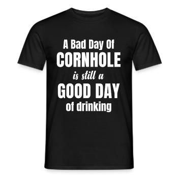 I'll push it right into your hole. Fun - Men's T-Shirt - black - Front - AI Model Male 178 light (178cm)