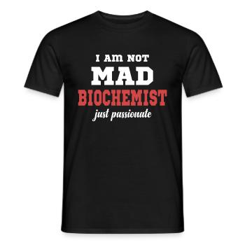 Je ne suis pas un biochimiste fou, juste - T-shirt homme - noir - Devant - AI Model Male 178 light (178cm)