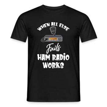 Quand tout le reste échoue, - T-shirt homme - noir - Devant - AI Model Male 178 light (178cm)