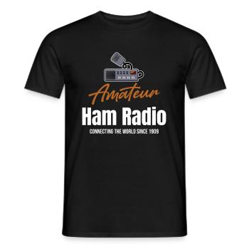 Amateur-amateurfunk Verbindet Die Welt Seit 1909 - Männer T-Shirt - Schwarz - Vorne - AI Model Male 178 light (178cm)