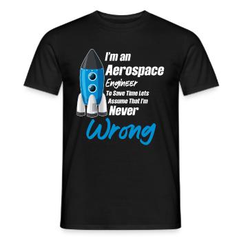 Um Zeit Zu Sparen, Gehen Wir Davon Aus, Dass Ich - Männer T-Shirt - Schwarz - Vorne - AI Model Male 178 light (178cm)