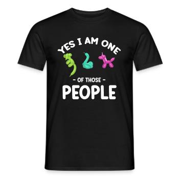 Yes, I'm one of those people - Men's T-Shirt - black - Front - AI Model Male 178 light (178cm)