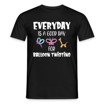 Every day is a good day for - Men's T-Shirt - black - Front - AI Model Male 178 light (178cm)