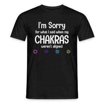 I'm sorry for what I said when my - Men's T-Shirt - black - Front - AI Model Male 178 light (178cm)