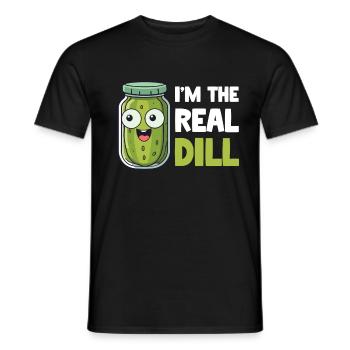 I’m The Real Dill Pickle Légumes en conserve fermentés - T-shirt homme - noir - Devant - AI Model Male 178 light (178cm)
