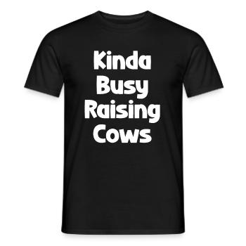 A bit busy with the cultivation of - Men's T-Shirt - black - Front - AI Model Male 178 light (178cm)