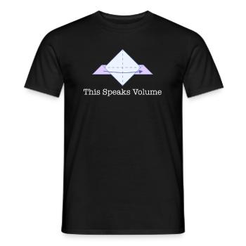 That speaks volumes Funny geometry teacher - Men's T-Shirt - black - Front - AI Model Male 178 light (178cm)