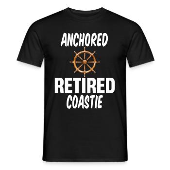 Force armée de la Garde côtière à la retraite - T-shirt homme - noir - Devant - AI Model Male 178 light (178cm)