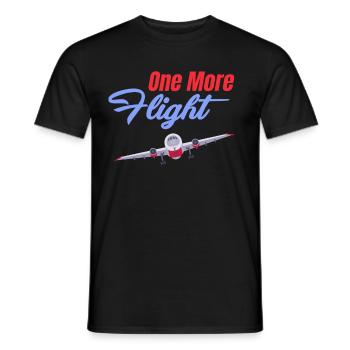 Un autre agent de bord Flight Attendant Voyage en avion - T-shirt homme - noir - Devant - AI Model Male 178 light (178cm)