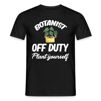 Botaniker Außer Dienst Pflanzen Sie Selbst - Männer T-Shirt - Schwarz - Vorne - AI Model Male 178 light (178cm)