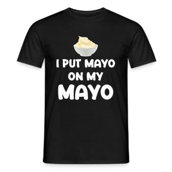 J’applique de la mayonnaise à ma mayonnaise Mayo Funny - T-shirt homme - noir - Devant - AI Model Male 178 light (178cm)