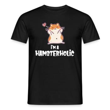 Ich Bin Ein Hamsterholic-liebhaber, Ein Süßer - Männer T-Shirt - Schwarz - Vorne - AI Model Male 178 light (178cm)
