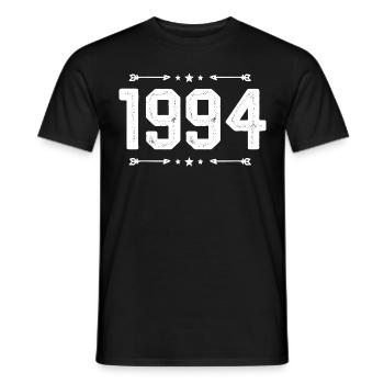 Millésime 1994 Cru 31ème anniversaire 1994 - T-shirt homme - noir - Devant - AI Model Male 178 light (178cm)