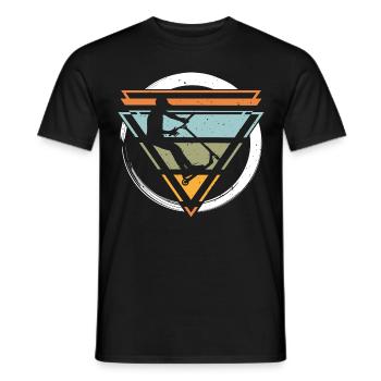 Stunt Roller Roller Pumptrack Scooter Skater - Men's T-Shirt - black - Front - AI Model Male 178 light (178cm)