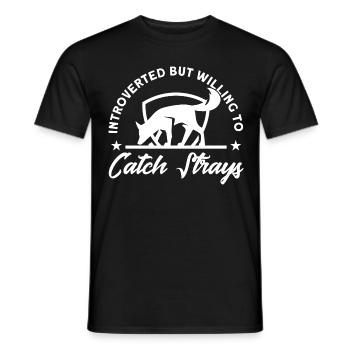 Tierkontrolleur Streuner fangen Geschenk - Männer T-Shirt - Schwarz - Vorne - AI Model Male 178 light (178cm)
