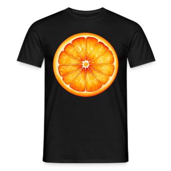 Orange für einen Orange Liebhaber - Männer T-Shirt - Schwarz - Vorne - AI Model Male 178 light (178cm)