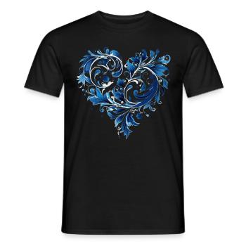 Valentinstag Herz Liebe Liebesbeweis Gefühle - Männer T-Shirt - Schwarz - Vorne - AI Model Male 178 light (178cm)