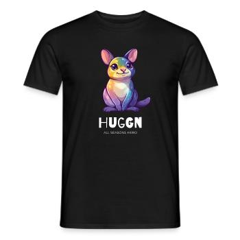 Lustiges Outfit für Kuschler, Wallaby, Känguru - Männer T-Shirt - Schwarz - Vorne - AI Model Male 178 light (178cm)