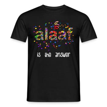 Alaaf Is The Answer Carnaval Confettis Costume Fun - T-shirt homme - noir - Devant - AI Model Male 178 light (178cm)