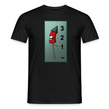 Sylvester 3 2 1 - Männer T-Shirt - Schwarz - Vorne - AI Model Male 178 light (178cm)