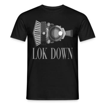 Eisenbahner Lockdown für einen Eisenbahner - Männer T-Shirt - Schwarz - Vorne - AI Model Male 178 light (178cm)