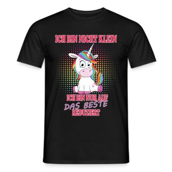 Ich bin nicht klein Einhorn - Männer T-Shirt - Schwarz - Vorne - AI Model Male 178 light (178cm)