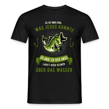 Angeln Fischen Barsch Geschenk - Männer T-Shirt - Schwarz - Vorne - AI Model Male 178 light (178cm)
