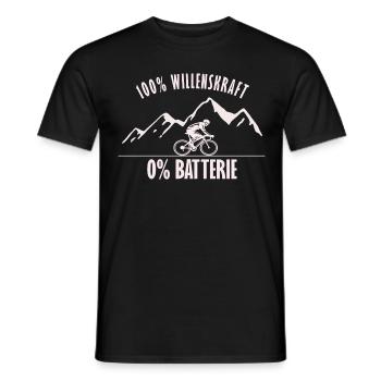 Radsport Fahrrad Lustiges Anti Ebike Shirt - Männer T-Shirt - Schwarz - Vorne - AI Model Male 178 light (178cm)